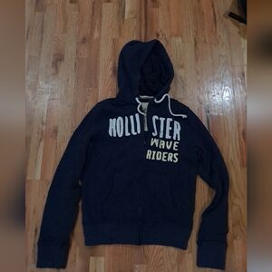 Hollister Dark Blue Zip-Up Hoodie